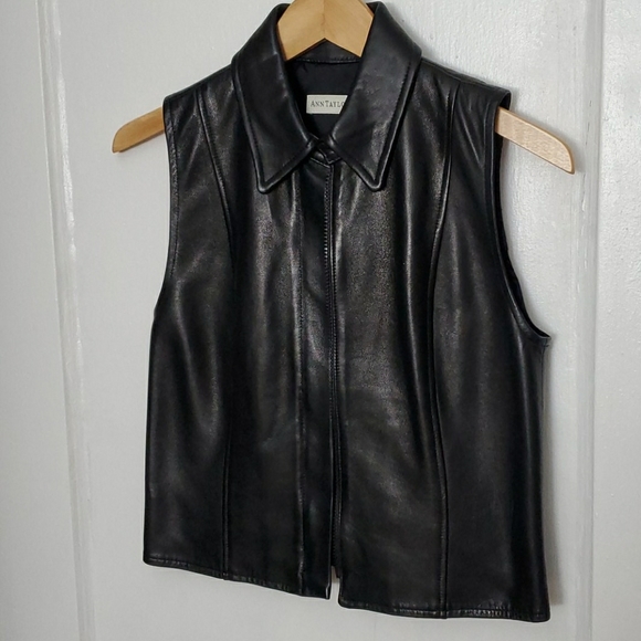 Ann Taylor Jackets & Blazers - Vintage Leather vest